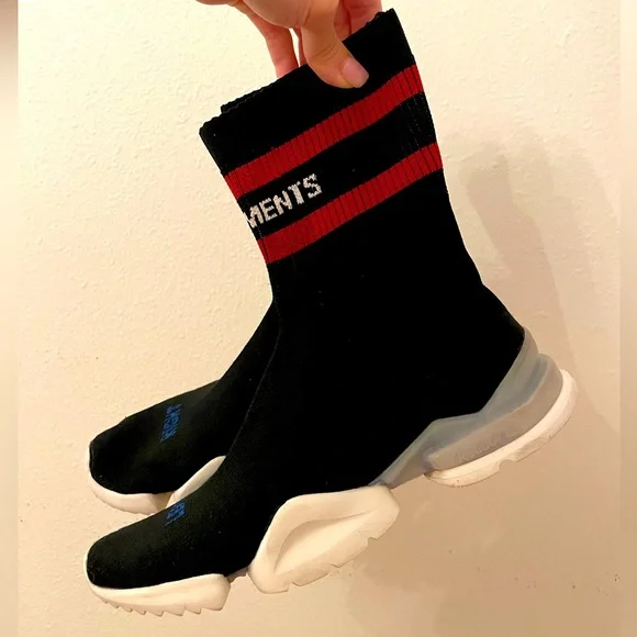 Vetements x Sock Pump High Top 'Black' 37.5 - Picture 3 of 6